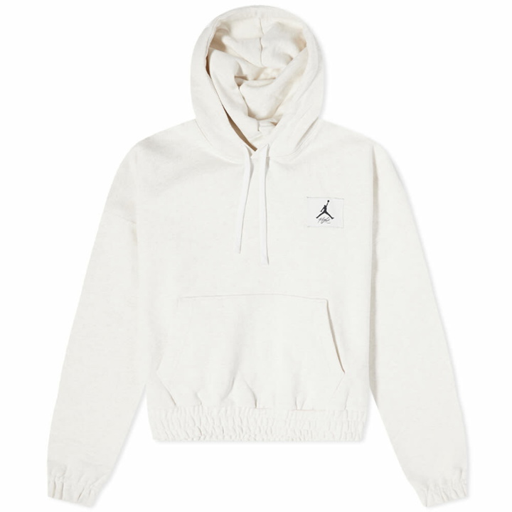 Photo: Air Jordan Women's Flight Popover Hoody in Summit White/Celestine Blue