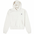 Air Jordan Women's Flight Popover Hoody in Summit White/Celestine Blue