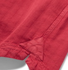 Barena - Herringbone Cotton Half-Placket Shirt - Red