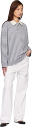 COOR Gray Multi-Stripe Pique Polo