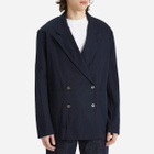 Dries Van Noten Men's Caplans Light Cotton Blazer in Navy