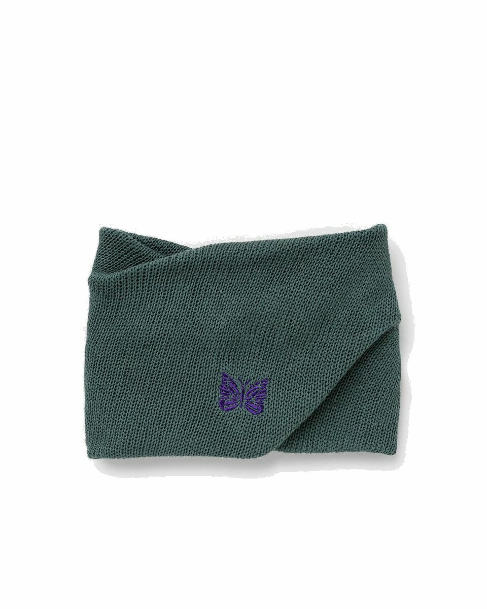 Photo: Needles Neck Warmer   Cool Max Green/Purple - Mens - Scarves