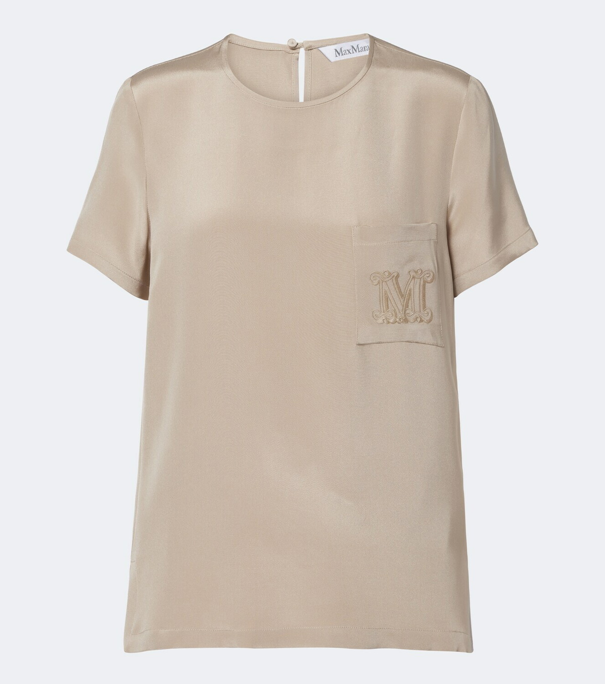 Max Mara Logo silk top