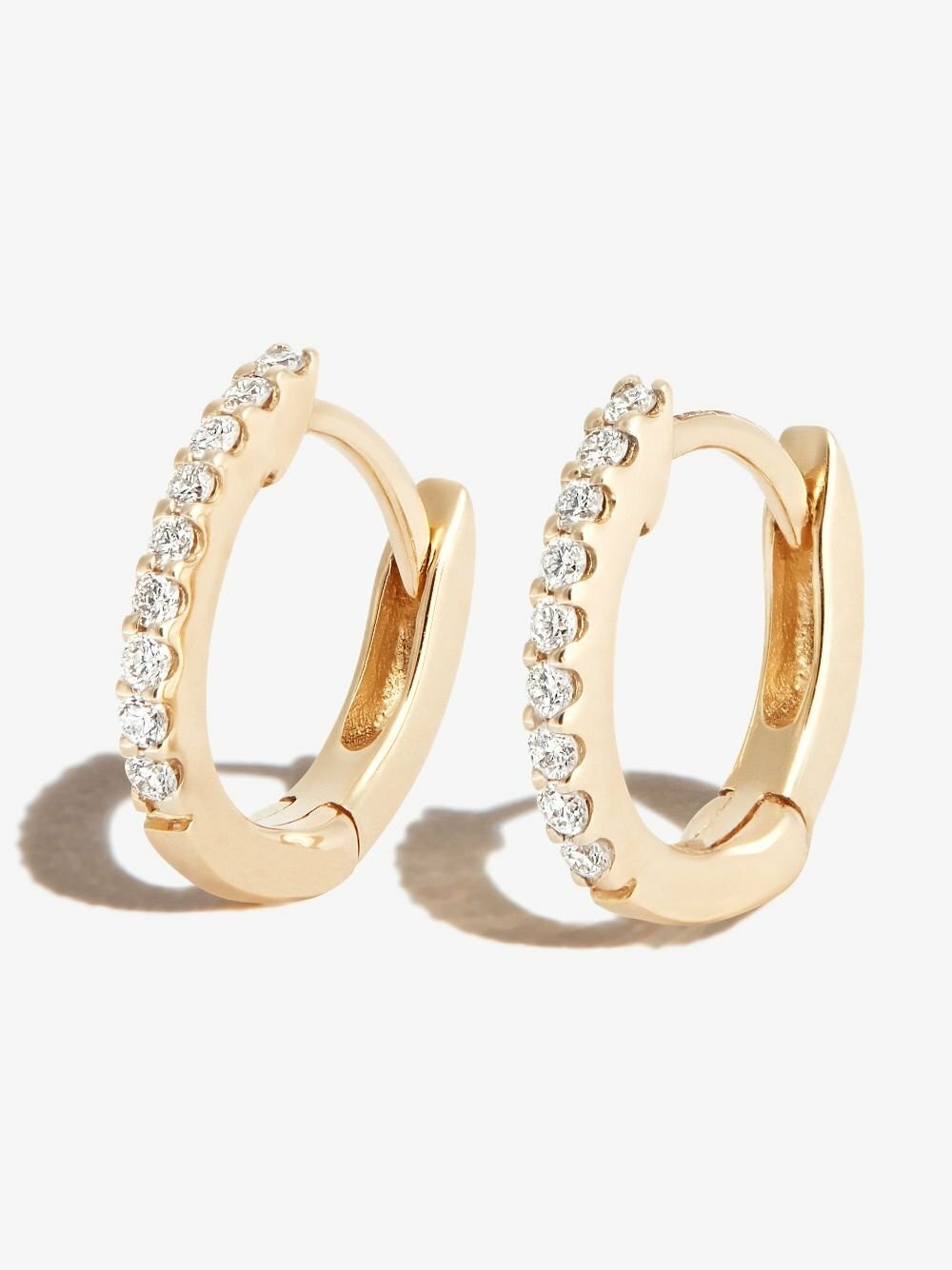 Dana Rebecca Designs 14K Yellow Gold Diamond Huggie Earrings Dana ...