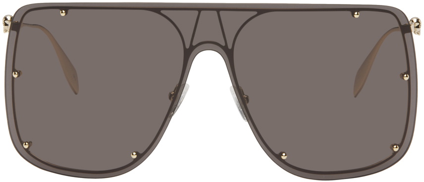Alexander McQueen Gold Skull Sunglasses Alexander McQueen