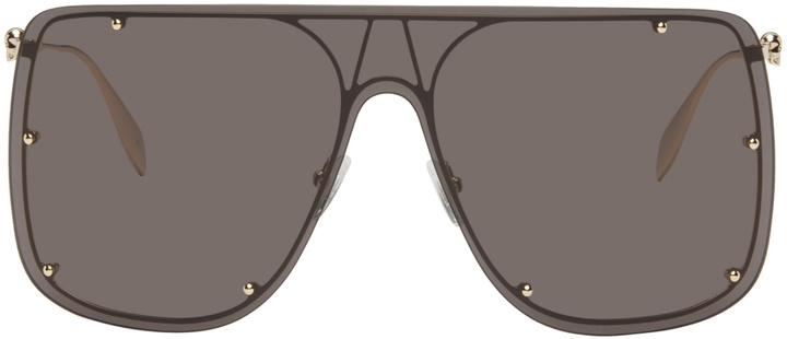 Photo: Alexander McQueen Gold Skull Sunglasses