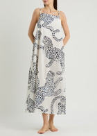 Desmond & Dempsey Jag Printed Cotton Nightdress Cream