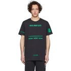 Han Kjobenhavn Black and Green Artwork T-Shirt