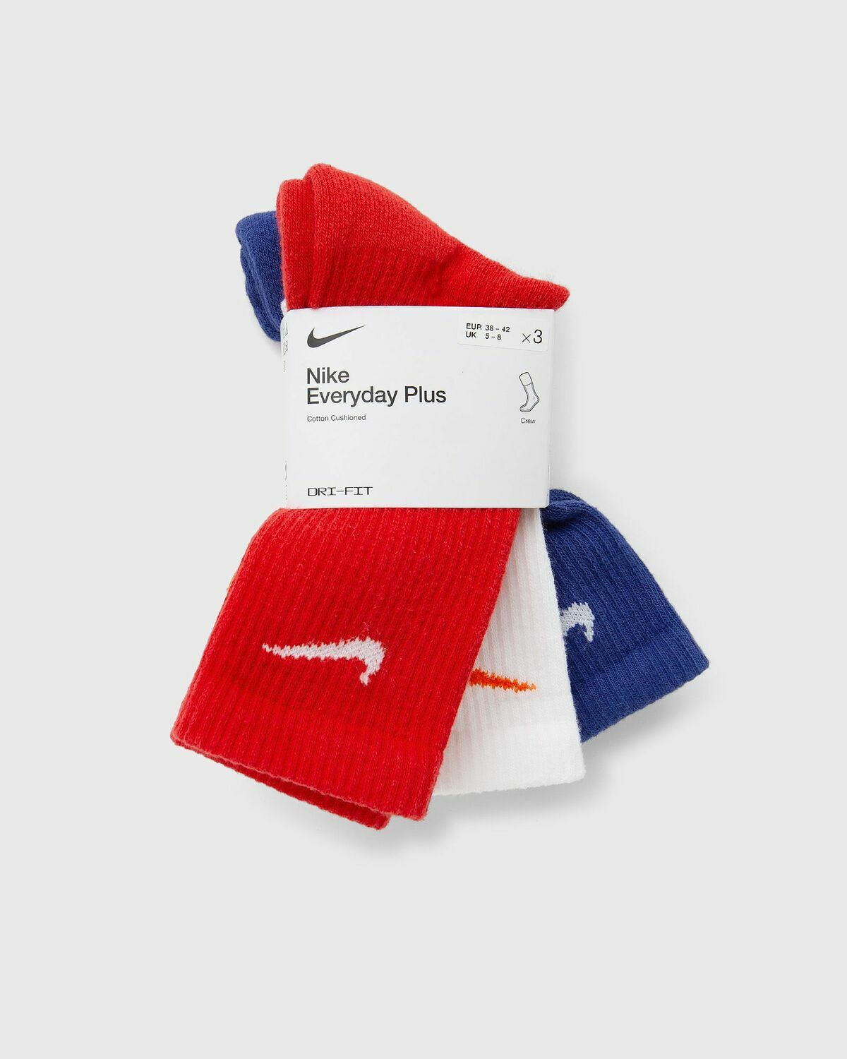 Nike Everyday Plus Cushioned Training Crew Socks (3 Pairs) Multi-color Men