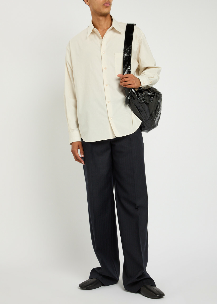 Lemaire Cotton and Silk-blend Shirt Cream