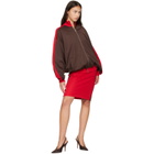 Coperni Red Tracksuit Midi Skirt