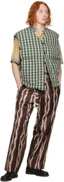 Nicholas Daley Brown & White Roketsu-Dyed Trousers