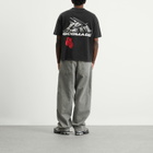 God Made Men's GM Logo Wrapped T-Shirt in Washed Black