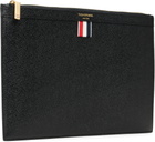 Thom Browne Black Pebble Grain Small Document Holder