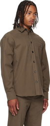 Ferragamo Taupe Oversized Shirt