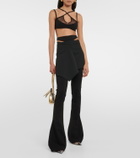 The Attico Crossed straps bra