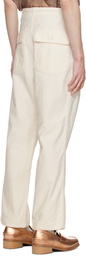 NEEDLES White String Fatigue Trousers