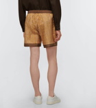 Amiri - Printed silk shorts