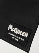 ALEXANDER MCQUEEN - Leather-Trimmed Logo-Appliquéd Faille Pouch