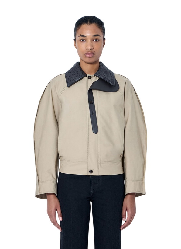 Photo: Bottega Veneta Quilted Collar Jacket