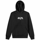 Lo-Fi Men's Peace Logo Hoody in Black