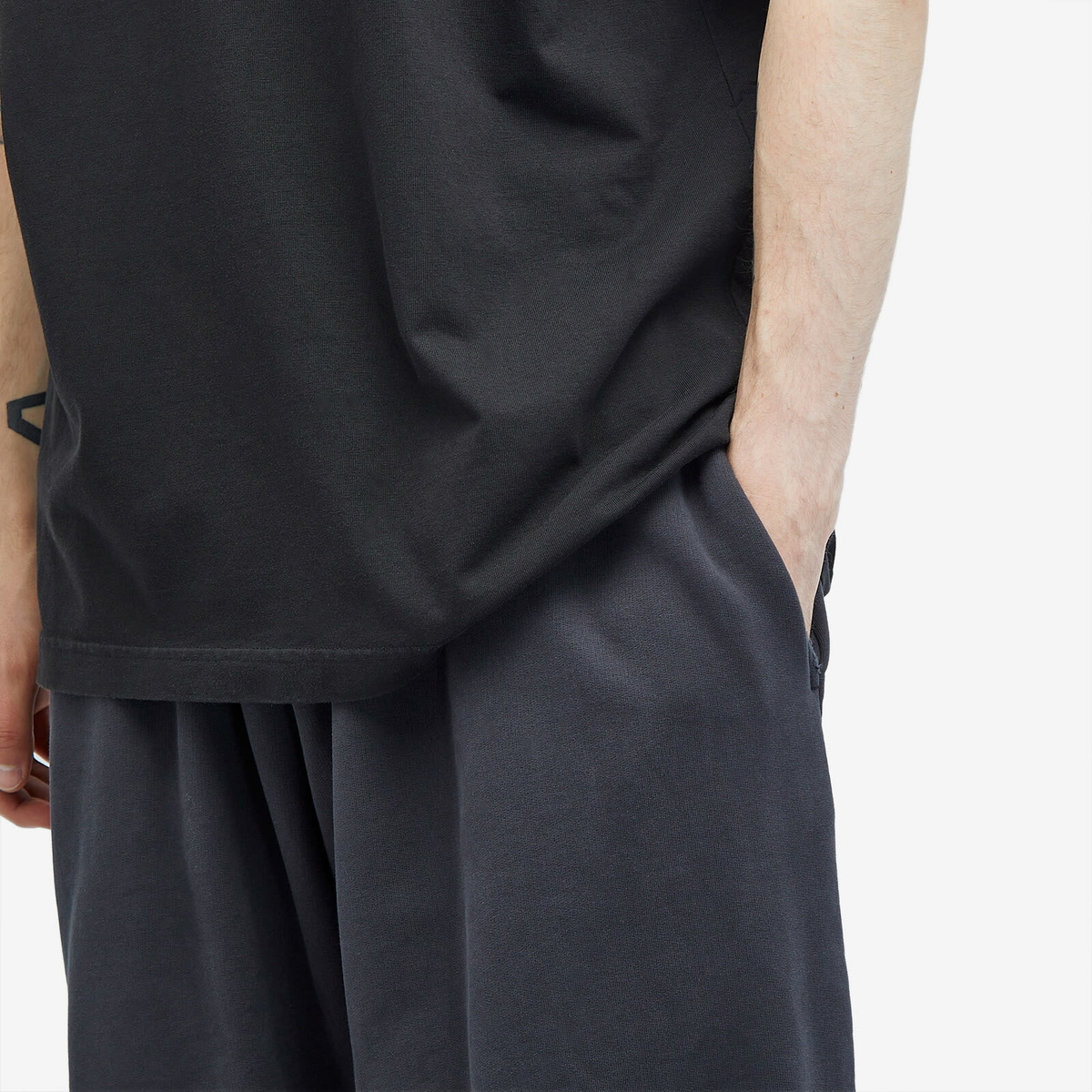 Balenciaga Men's Baggy Sweatpants in Faded Black