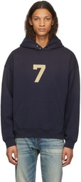 Fear of God Navy '7' Logo Hoodie