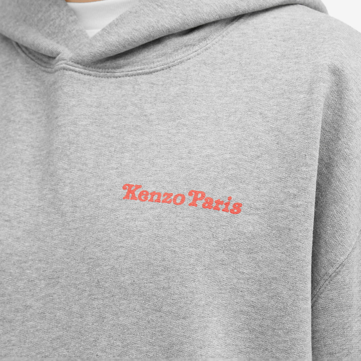 Kenzo Men's Verdy Collection Oversized Hoodie in Pearl Grey Kenzo