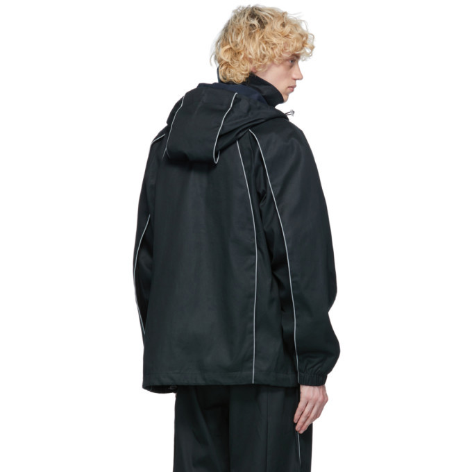 paria /FARZANEH Navy Gore-Tex® Infinium Pleat Jacket Paria Farzaneh