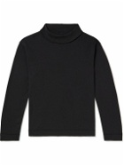 Margaret Howell - Organic Cotton-Jersey Rollneck T-Shirt - Black