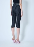 Mugler Capri Denim Cropped Pants