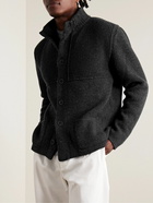 Inis Meáin - Storm Ribbed Merino Wool and Cashmere-Blend Cardigan - Gray