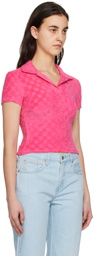 MISBHV Pink Towelling Polo