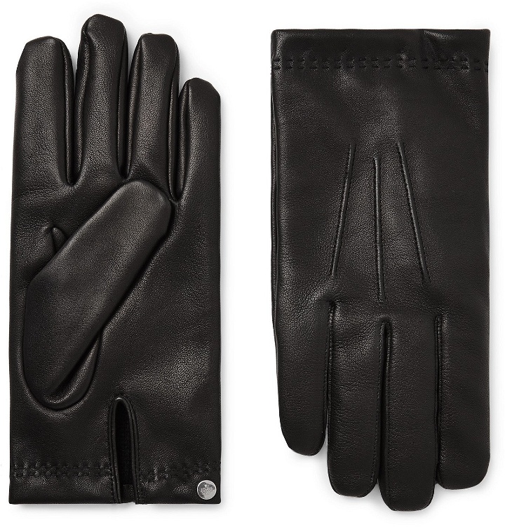 Photo: Mulberry - Cashmere-Lined Leather Gloves - Black