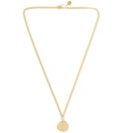 A.P.C. - Casey Logo-Engraved Gold-Tone Necklace - Gold