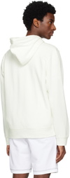 Lacoste White Zip Hoodie