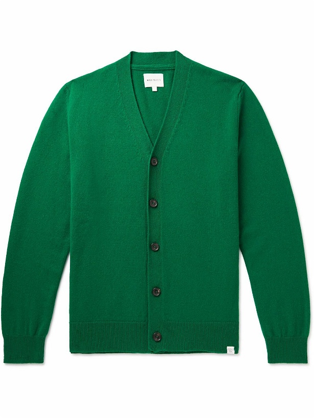 Photo: Norse Projects - Adam Wool Cardigan - Green