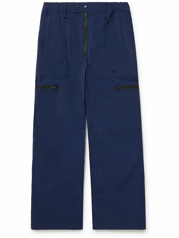 Photo: adidas Originals - Wales Bonner Wide-Leg Recycled-Shell Trousers - Blue