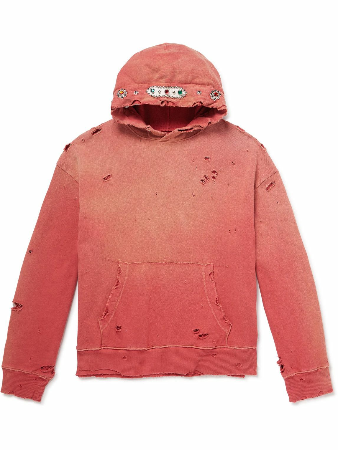 トップス kapital KAPITAL - Shell-Trimmed Printed Cotton-Jersey Zip-Up Hoodie
