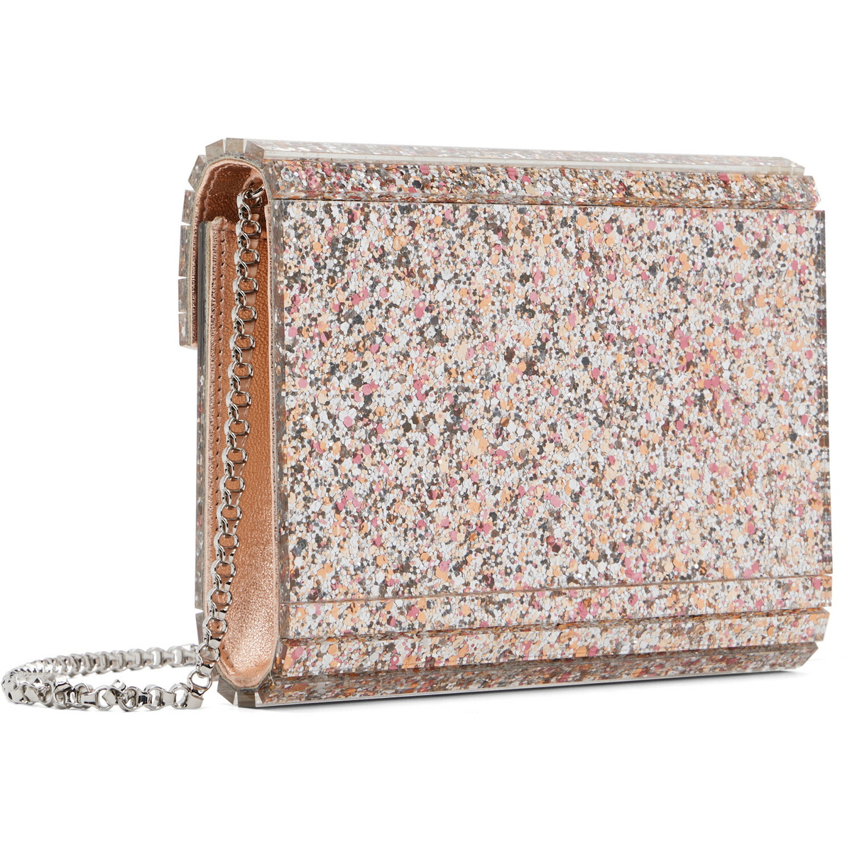 Jimmy Choo Pink & Silver Candy Clutch