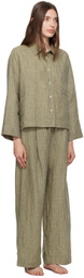 Deiji Studios Khaki 'The Drawcord' Pyjama Set