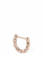 DODO - 9kt Rose Gold Granelli Hoop Mono Earring