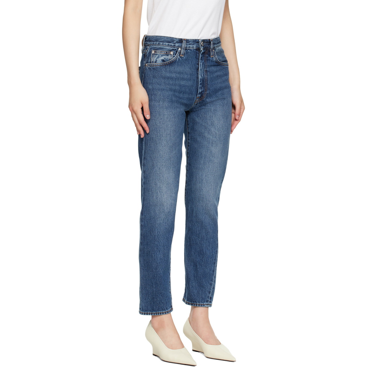 TOTEME Blue Twisted Seam Jeans