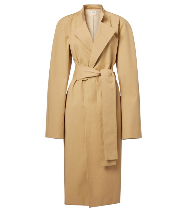 Photo: Khaite Lagden cotton gabardine coat
