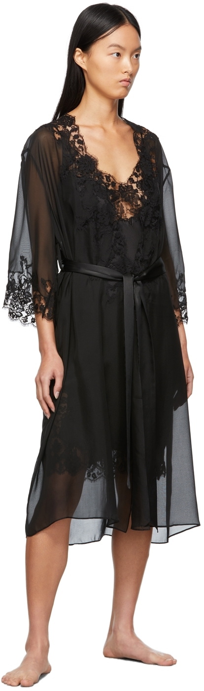 Kiki de Montparnasse Black Lace Inset Fitted Dress Kiki de