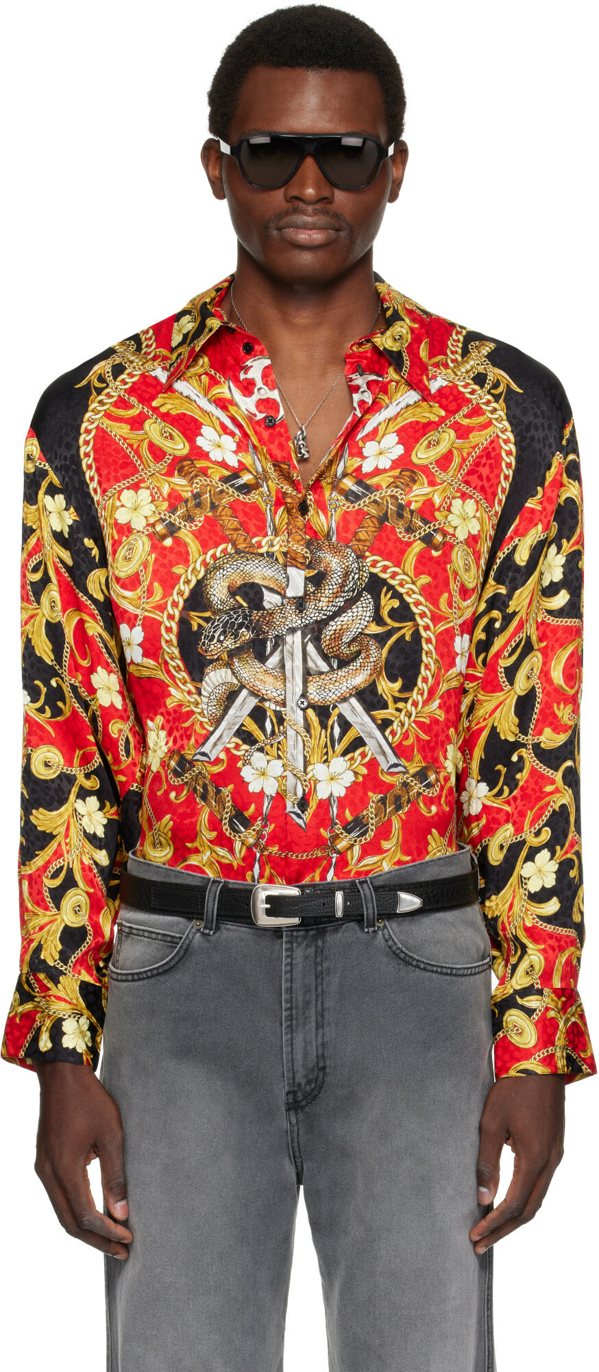 LU'U DAN Red Slim Fit Shirt