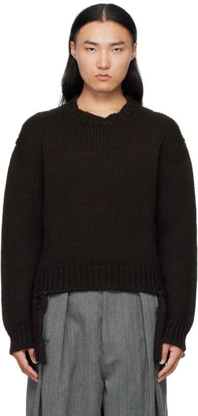 Photo: Hed Mayner Brown Crewneck Sweater