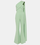 Elie Saab Asymmetric crêpe jumpsuit