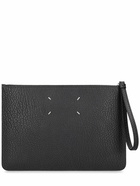 MAISON MARGIELA - Large Grained Leather Pouch