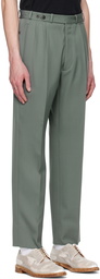 Maison Margiela Khaki Pleated Trousers